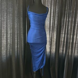 Elegant Blue Women's Dress